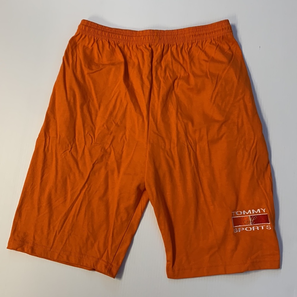 Vintage 90’s Orange Bootleg Tommy Hilfiger Sports Shorts